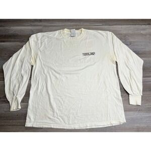 Long Sleeve Graphic T-Shirt Double Sided Three Men and‎ Tenor Concert Tee XL Vtg